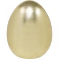 Floristik24 Ovo de cerâmica dourado, decoração nobre de Páscoa, objeto decorativo ovo metálico A16,5cm Ø13,5cm