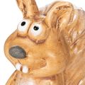 Esquilo sentado em miniatura para decoração de outono, 10 cm | Floristik24.pt