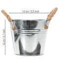 Balde com alças de corda Ø14cm A12cm | Floristik24.pt