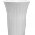 Floristik24 Vaso de plástico branco Lilia Ø28cm Alt.48cm