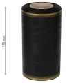 Fita decorativa elegante em moiré para coroas de flores, 175 mm, preta com borda perolada e trama de tafetá, fita decorativa para arranjos florais funerários, fita para laços, 25 m | Floristik24.pt