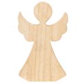 Anjo decorativo de madeira, feito de madeira natural clara, decoração de Natal, 30 cm | Floristik24.pt