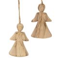 Floristik24 Conjunto de 12 anjinhos para pendurar na árvore de Natal, 10 cm.