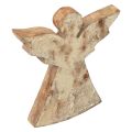 Floristik24 Decoração de anjo de Natal em madeira de mangueira de Natal 20×18×2,5cm
