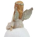 Floristik24 Decoração de mesa natal anjo anjo com estrela 21cm