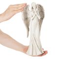 Estatueta de anjo em pé, em oração, para decoração, 36 cm | Floristik24.pt