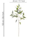 Ramo artificial de eucalipto, verde natural, decorativo, 100 cm | Floristik24.pt