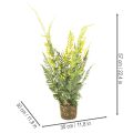 Samambaia artificial com torrão de raízes para decoração de casa e escritório, 57 cm | Floristik24.pt