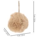 Pompons decorativos para pendurar, bola de pelo fofa, 7 cm, 6 peças | Floristik24.pt