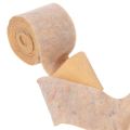 Fita de feltro, suporte para panela bicolor feito de feltro de lã, laranja/multicolorido, 15cm x 5m | Floristik24.pt