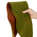 Fita de feltro de lã bicolor para arranjos florais, verde/vermelho, 15 cm x 5 m | Floristik24.pt