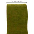 Fita de feltro de lã bicolor para arranjos florais, verde/vermelho, 15 cm x 5 m | Floristik24.pt