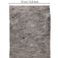 Dobradiça para vaso em feltro de lã bicolor, cinza/preto, 15 cm x 5 m | Floristik24.pt