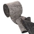 Dobradiça para vaso em feltro de lã bicolor, cinza/preto, 15 cm x 5 m | Floristik24.pt