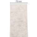 Fita de feltro bicolor, branca/cinza, feita de 100% lã, 7,5 cm de largura, 5 m de comprimento. | Floristik24.pt