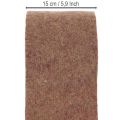 Fita de feltro bicolor feita de feltro de lã, 100% lã, roxo/marrom, 15cm x 5m | Floristik24.pt