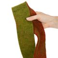 Fita de feltro bicolor para suporte de panelas, 100% lã, vermelho/verde, 7,5 cm de largura, 5 m de comprimento. | Floristik24.pt