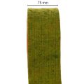 Fita de feltro bicolor para suporte de panelas, 100% lã, vermelho/verde, 7,5 cm de largura, 5 m de comprimento. | Floristik24.pt