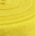 Floristik24 Fita de feltro fita decorativa amarela feltro 7,5cm 5m