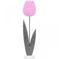 Floristik24 Flor de feltro flor deco decoração de mesa rosa tulipa H68cm