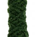 Floristik24 Velo cordão de feltro Mirabell verde escuro 25m