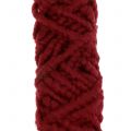 Floristik24 Feltro de lã Mirabell 25m vermelho escuro