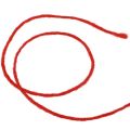 Floristik24 Cordão de feltro fio de lã fio de lã pavio vermelho 100m