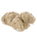 Floristik24 Lã de ovelha natural bege, solta, para artesanato e decoração, 250g