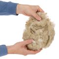 Lã de ovelha natural bege, solta, para artesanato e decoração, 250g | Floristik24.pt