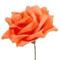 Floristik24 Rosas de espuma laranja Ø15cm 4pcs