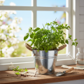 Balde com alças de corda Ø14cm A12cm | Floristik24.pt