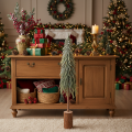 Árvore de Natal artificial com base, efeito fosco, para decoração de inverno, 90 cm | Floristik24.pt