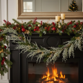 Guirlanda artificial com pinhas e ramos de pinheiro para decoração, 185 cm | Floristik24.pt