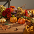 Abóboras decorativas para decoração de mesa no outono, 6 cm, 2 unidades. | Floristik24.pt