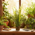 Samambaia artificial com torrão de raízes para decoração de casa e escritório, 57 cm | Floristik24.pt