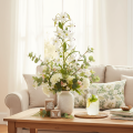 Lírio artificial branco com longo ramo florido, decorativo, 80 cm | Floristik24.pt