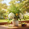 Ramo de samambaia artificial, planta verde decorativa para arranjos florais, 80 cm | Floristik24.pt