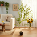 Planta artificial em vaso, 130 cm de altura, verde, decorativa. | Floristik24.pt
