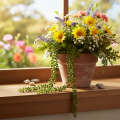 Guirlanda artificial de suculentas para decoração de sala de estar | Floristik24.pt