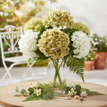 Flor artificial de hortênsia com caule longo e folhas, 60 cm | Floristik24.pt