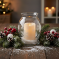 Vela LED grande com temporizador, para uso externo, branco quente, Ø12,5cm, A20cm | Floristik24.pt