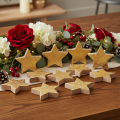 Estrela decorativa brilhante para decoração de mesa, 5 cm, 9 peças | Floristik24.pt