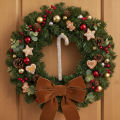 Enfeite de vidro em forma de bengala doce, decoração natalina nostálgica, 22 cm | Floristik24.pt