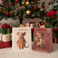 Sacola de presente de Natal com estampa de rato, 16 cm, 2 unidades | Floristik24.pt