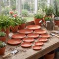Base para copos “Linda” terracota Ø12cm - 44cm, 1ud | Floristik24.pt