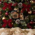 Enfeite de árvore de Natal: frasco de perfume e batom com estampa de leopardo, 11 cm, 2 peças | Floristik24.pt