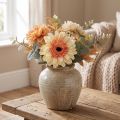 Flor artificial gérbera flor artificial damasco Ø11cm L50cm | Floristik24.pt