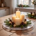 Prato decorativo com ranhuras prato plástico prato plástico transparente Ø33cm | Floristik24.pt