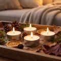 Tealights maxi Ø58mm 16 peças Branco | Floristik24.pt