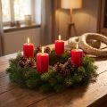 Coroa de palha 30/4cm, 10 unidades - Ideal para artesanato, decoração, coroas do Advento, outono e Páscoa. | Floristik24.pt